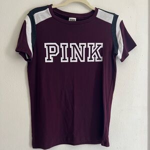 VS Pink Short Sleeve Shirt Size S